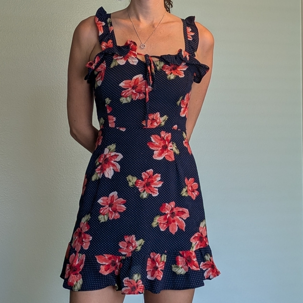 Floral Navy Dress